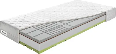 Produktbild von Visco-Matratze Benab Austin Matratze 120 x 200 cm H3 / H4 hart 22 cm hohe Visco-Matratzen, Medicott Silver, PUR, Kokosnuss, Visco, 7 Zonen, Profilierung, Anti-dekubitus, Partnermatratze