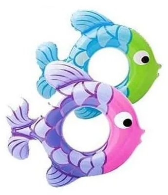 Image de Bouée gonflable pour enfants « Poisson » 80 cm en PVC