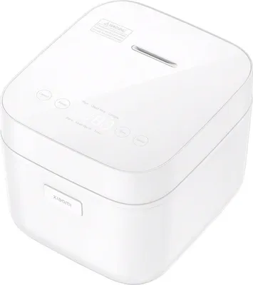 A white Xiaomi multifunctional rice cooker is shown from a slightly elevated angle against a white background.