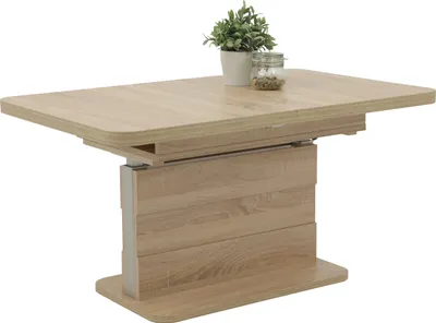 Produktbild von Funktionscouchtisch Gustav - ausziehbar/höhenverstellbar - Nachbildung Eiche Sonoma - 110x70x58 cm