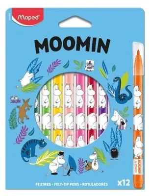 Produktbild von Flammastifte Mumins, 12 Stück, MAPED
