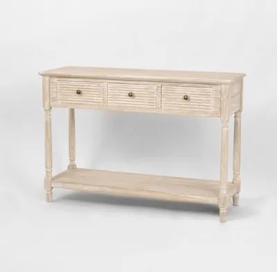 Produktbild von LIVORNO Konsolentisch Boho-Stil, Handbemalt, Holz, 120x40x80 cm