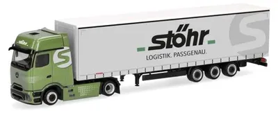 Produktbild von Herpa 320955 - 1:87 MB Actros L ProCabin Gigaspace Volumenplanen-Sattelzug - Neu