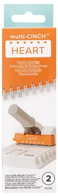 Cinch Herzstanze für Multi Cinch, Herzform, kompakt, silber