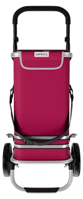 Produktbild von 24MOVE® Einkaufstrolley VEHLO 3in1 Trolley faltbarer Einkaufswagen mit Kühlfach, rot