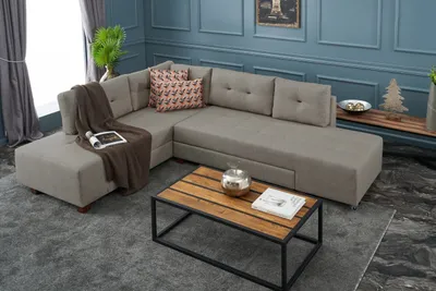 Produktbild von Hanah Home, Manama- BLC2543, Sahne, Schlafsofas, Rahmen: Holz / Faserplatten