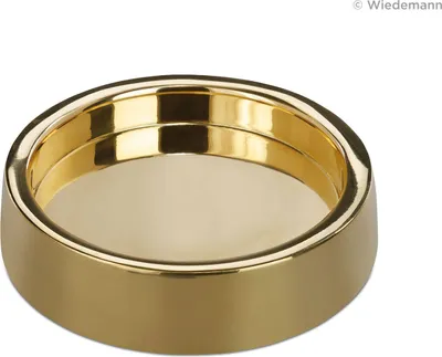 Produktbild von Kerzenleuchter aus Messing poliert Gold, 35 x 130 mm (H x D), 1 Stück