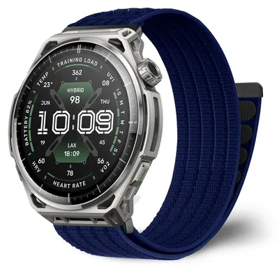Produktbild von Nylon-Armband 22 mm für Amazfit Balance 3/Ultra – Marineblau