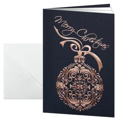 Produktbild von SIGEL DS346 Weihnachts-Karten (inkl. Umschläge), Noblesse, A6 (A5), 10 Karten