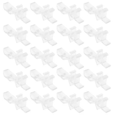 Blendleisten-Clips, 20 Stück, 46 mm, POM, transparent, für Holzjalousien