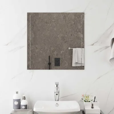 Obrázok produktu pre LED zrkadlo do kúpeľne, priehľadné, 60 x 60 cm, tvrdené sklo