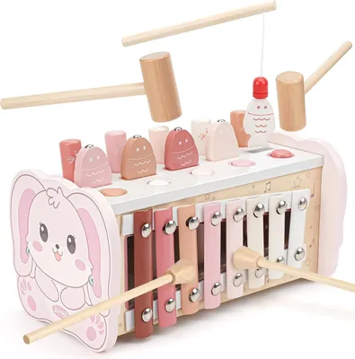 Immagine prodotto di Giocattoli in legno Montessori per bambini dai 18 mesi in su