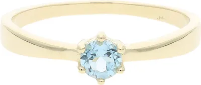 Produktbild von JuwelmaLux Ring 333/000 (8 Karat) Gold mit echtem Blautopas JL39-07-0476 56