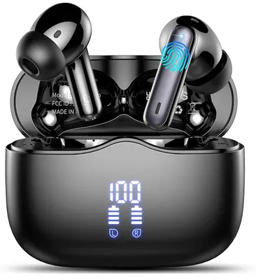Obrázek produktu pro Bezdrátová sluchátka do uší Bluetooth – sluchátka TWS s nabíjecím pouzdrem s LED displejem a mikrofonem pro iPhone a Android S56