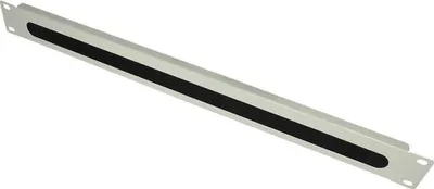 Produktbild von 19" Kabeldurchführung mit Bürsteneinsatz, 1HE, lichtgrau, Rack