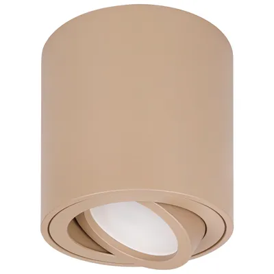 Produktbild von MasterLED Deckenlampe LED GU10 Aufbaustrahler rund beige schwenkbar Aluminium IP20