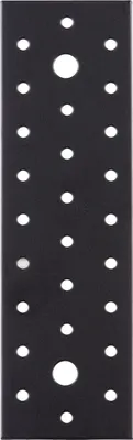 Produktbild von Alberts 824914 Lochplatte, schwarz, kunststoffbeschichtet 200x60x2 mm 25 Stück