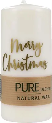 Immagine prodotto di PURE Design Cera naturale Kerze - Natale natur 130x60