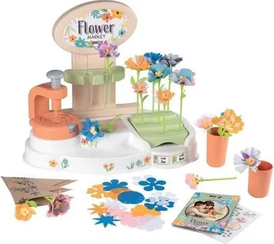 Productafbeelding van Smoby Marktkraam "Bloemenmarkt", Bloemenfabriek, vanaf 3 jaar, meer dan 100 accessoires inbegrepen