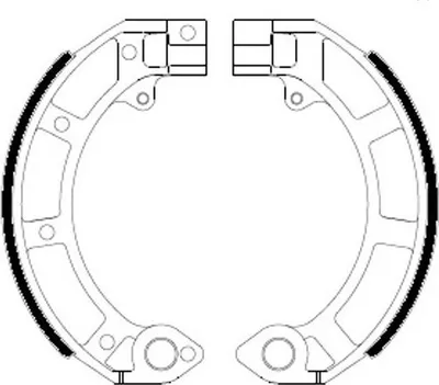 Produktbild von FERODO Bremsbackensatz Trommelbremse für LML MOTORCYCLES STAR FSB874A