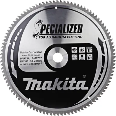 Produktbild von Makita Sägeblatt für Aluminium 350 x 30 mm - 100 Zähne
