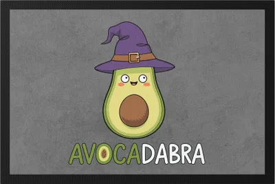 Produktbild von Avocadabra Lustiges Avocado-Hexenmotive Fußmatte Geschenkidee witziges Design Halloween