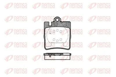 Produktbild von REMSA Bremsbeläge Satz Hinten Bremsklötze passend für MERCEDES-BENZ E-Klasse Limousine (W210) 0709.00