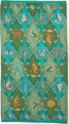 Produktbild von Pip Studio Strandlaken Little Sea  Farbe Grün Größe 100x180