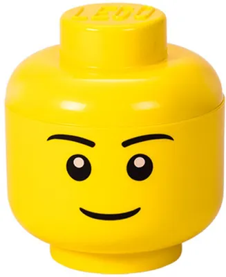 Produktbild von NHG LEGO Aufbewahrungsbox Storage Head Small Boy, Kunststoff, 16 x 18 cm, 40310804