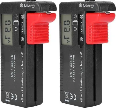 Obrázok produktu pre Digitálny tester batérií (2 ks) – tester batérií – tester napätia