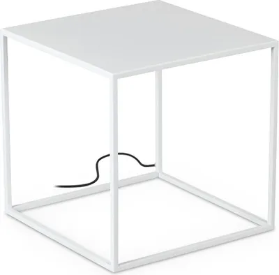 Produktbild von Stehleuchte Industrial-Minimal Hypothese Metall Weiß Led 16W 3000K H50Cm