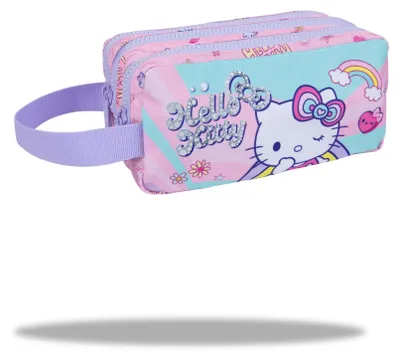 Produktbild von Großes Schul-Federmäppchen mit drei Fächern, COOLPACK HELLO KITTY, geräumig