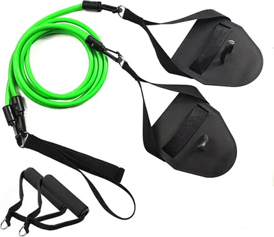 Produktbild von Schwimm-Armkrafttrainer mit Paddeln, professionelles Schwimm-Widerstandsband für Kinder und Erwachsene, Trockentraining im Freistil, Trainingsgurt, Ausrüstung
