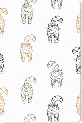 Produktbild von MuchoWow® Mauspad Mousepad Muster - Kätzchen - Katze - Pastell - Mädchen - Kinder - Kind 40x60 cm - Mousepads - Maus Mat - Pad - Mausunterlage - Schreibtisch Accesoire
