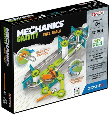 Produktbild von Geomag Mechanics Gravity RE Race Track, Neodym-Magnet-Spielzeug, 8 Jahr(e), Grün, Silber