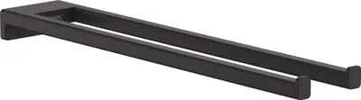 Produktbild von hansgrohe AddStoris Handtuchhalter zweiarmig mattschwarz, 1 Stk.