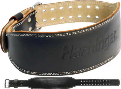 Produktbild von Harbinger 4 Inch Gepolsterter Leder-Gewichthebergürtel Schwarz L