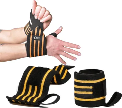 Produktbild von Fit4med | Handgelenkbandagen - Schwarz - 58 Cm - Klettverschluss - Unisex - Elastische