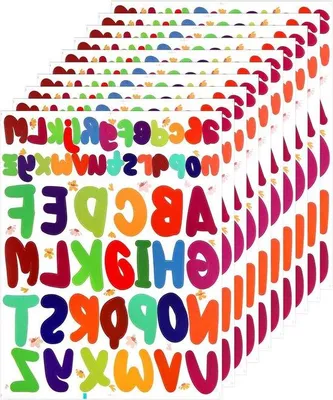 Produktbild von Klebeetiketten Vinyl 520er Set - Kleine und Große Buchstaben - Selbstklebend - Bastelset für Außenbordenausgaben