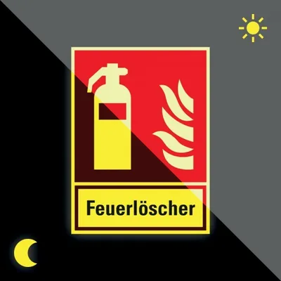 Produktbild von Schild | PERMALIGHT power langnachleuchtend Brandschutz Kombischild Feuerlösc...