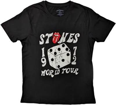 Produktbild von The Rolling Stones - "Tour ´72" T-Shirt für Herren/Damen Uni RO5812 (L) (Schwarz)