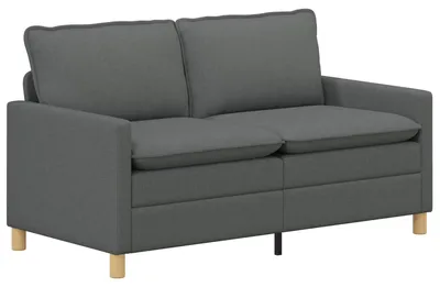 Image de Canapé vidaXL gris foncé 156 x 81 x 87,5 cm en tissu
