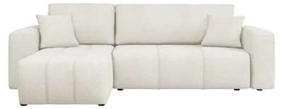 Produktbild von MIRJAN24 Ecksofa Furyn, Wohnzimmer Eckcouch mit Bettkasten und Schlaffunktion, L-Form, Seite Universal (Farbe: Coral 15)