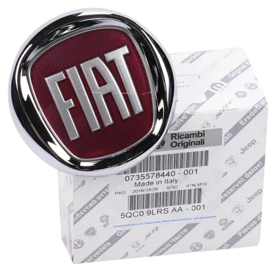Immagine prodotto di Emblema originale Fiat, placchetta per griglia anteriore, modello Punto Evo, anni 2009-2011, codice 735578440