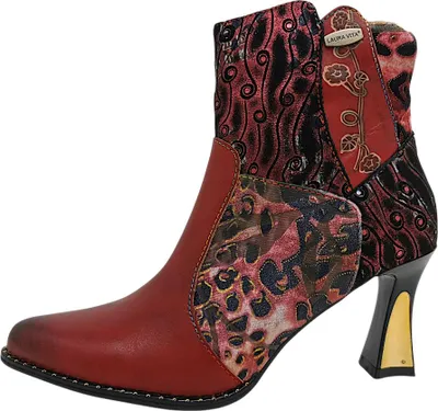 Productafbeelding van Laura Vita Oanelo 09 Damenschuhe Stiefeletten Rot Freizeit