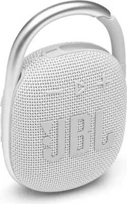 Produktbild von JBL Clip 4 Grau In-Ear-Kopfhrer, tragbarer Mini-Bluetooth-Lautsprecher, groer Klang und ausdrucksstarker Bass, integrierter Karabiner, IP67 wasserdicht und staubdicht, 10 Stunden