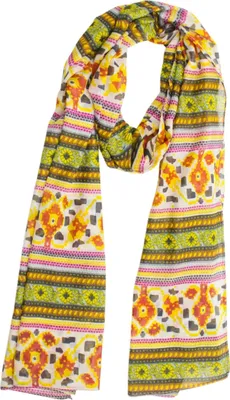 Produktbild von Sunsa Damen Sommer Schal. Leicht & dünn Baumwolle Tuch. Geblümt Halstuch