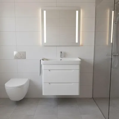 Produktbild von Kreabad Badmöbel Unterschrank 60cm Weiss Waschbecken