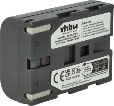 Produktbild von vhbw Akku kompatibel mit Medion MD9021, MD9090, MD9069n, MD9069, MD9035n, MD9035, MD9021n Videokamera Camcorder (1200 mAh, 7,4 V, Li-Ion)