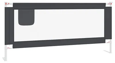 Produktbild von vidaXL Kleinkind-Bettschutzgitter Dunkelgrau 200x25 cm Stoff